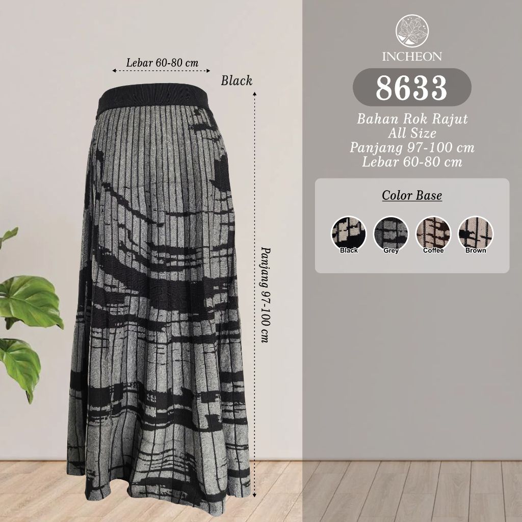 Jual Rok rajut motif panjang import tebal dan halus wanita - 8633 ...