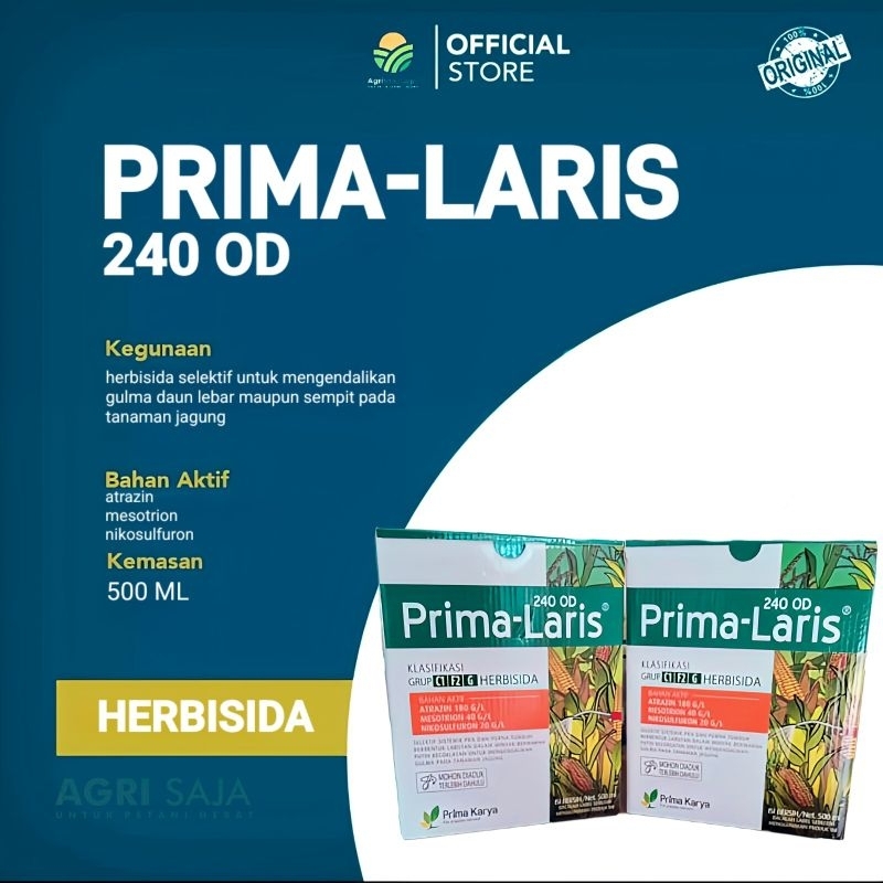 Jual Herbisida selektif PRIMA LARIS 500ML selektif tanaman jagung obat ...