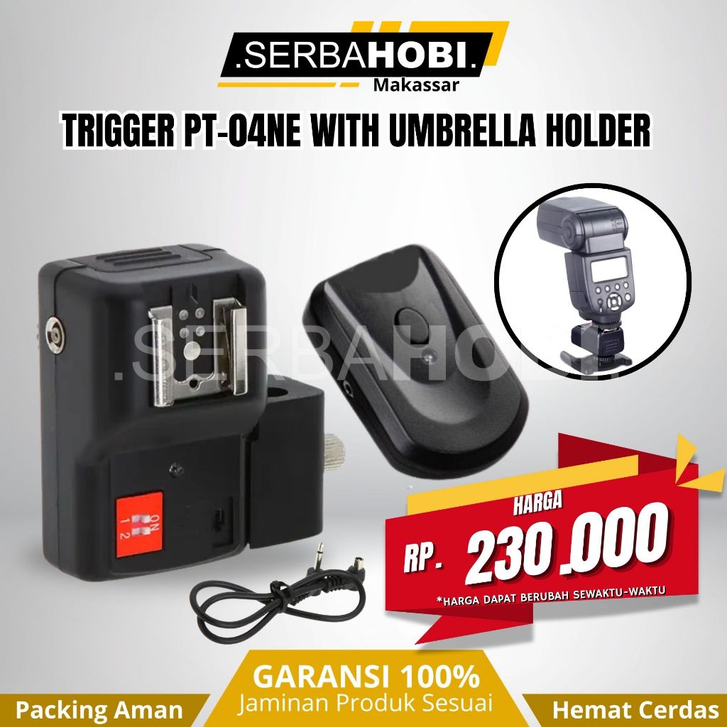 Jual Trigger Flash PT-04NE with Umbrella Holder Universal | Shopee ...