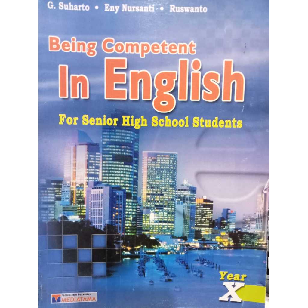 Jual BUKU BEING COMPETENT IN ENGLISH YEAR X | Shopee Indonesia