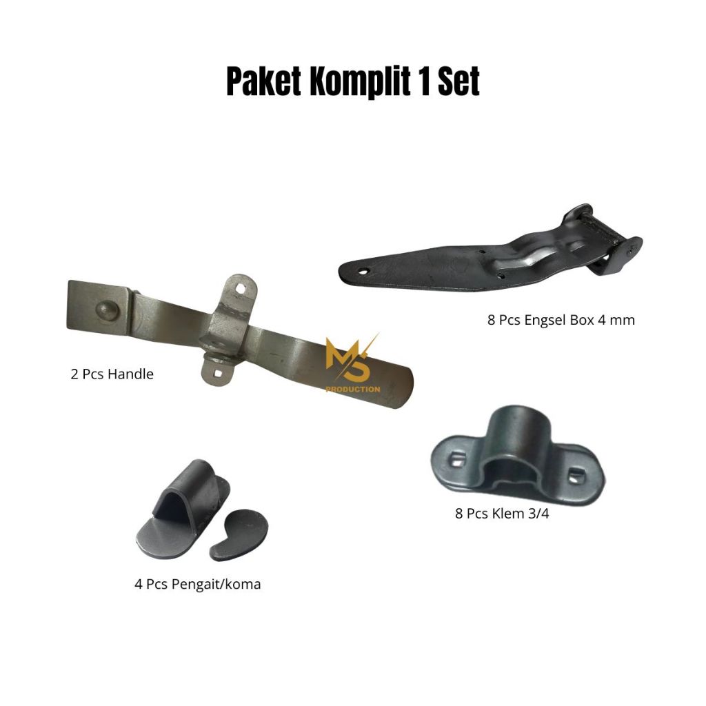Jual Paket Engsel Truk Box Komplit 1 Set Pintu Truk Box Belakang ...