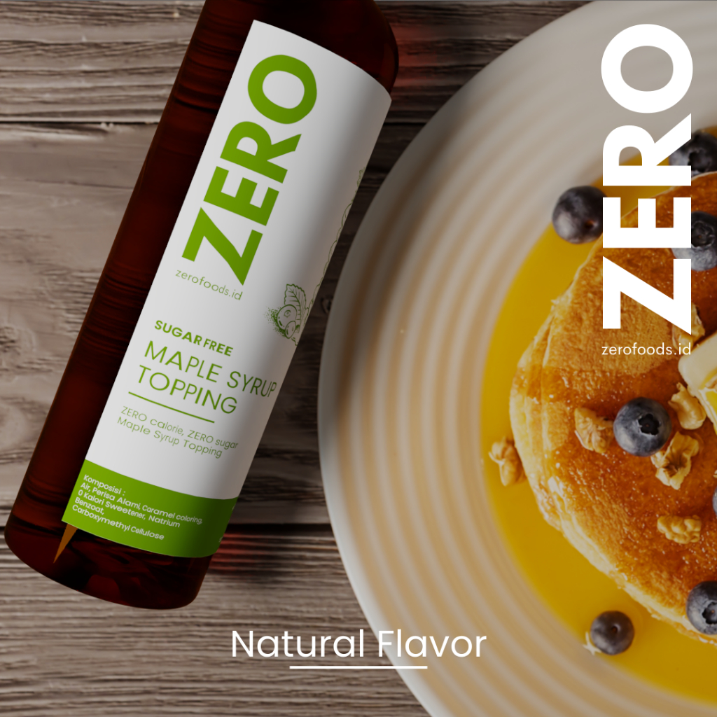Jual Sugar Free Maple Syrup Topping (550ml) Zero Foods Indonesia ...
