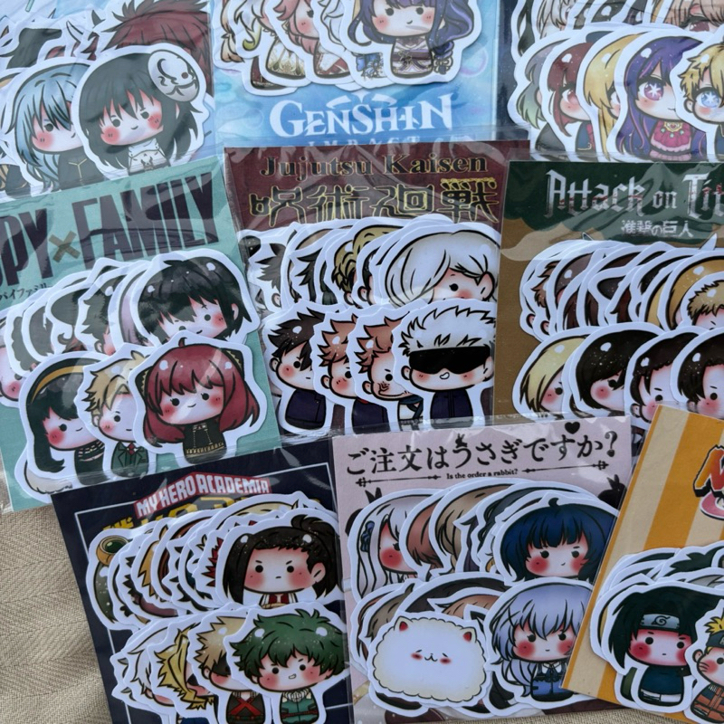 Jual khalishop - anime sticker chibi, deco sticker pack, sticker deco ...