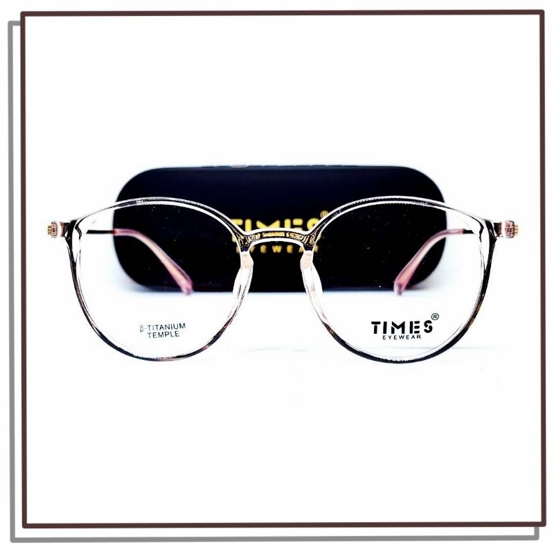 Jual FRAME KACAMATA TITANIUM TIMES 2348 Model Bulat Keren Elegan ...