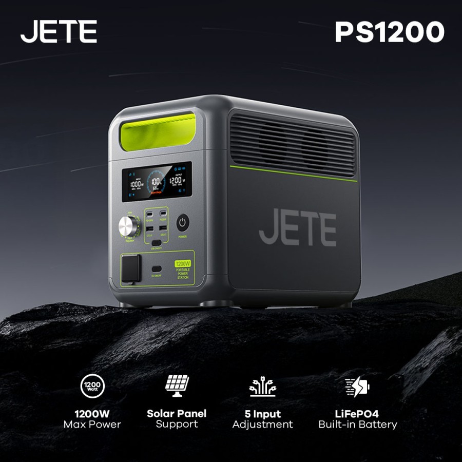 Jual Power Station 1200W JETE PS1200 , 7 Multiple Output with AC Output ...