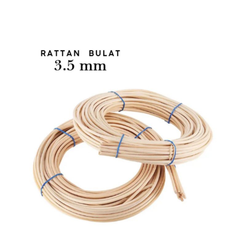Jual Rotan Bulat Alami Diameter 3.5 mm – 1 Ikat (±500 gram) | Shopee ...