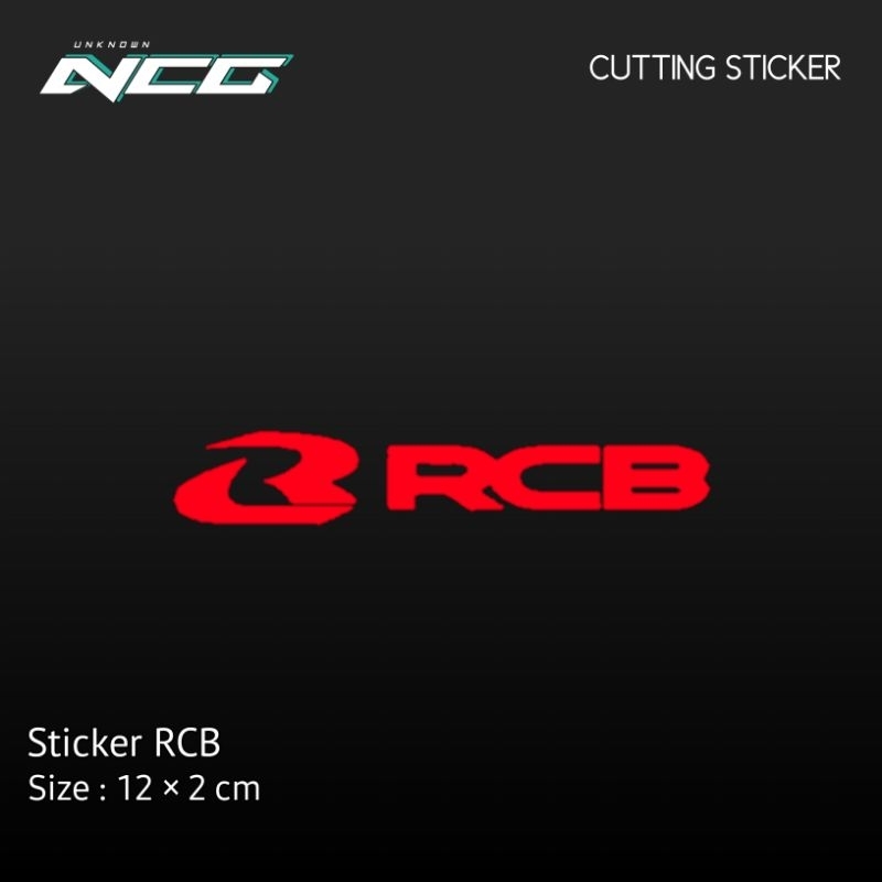 Jual Sticker Rcb Cutting Racing Boy Stiker Motor | Shopee Indonesia