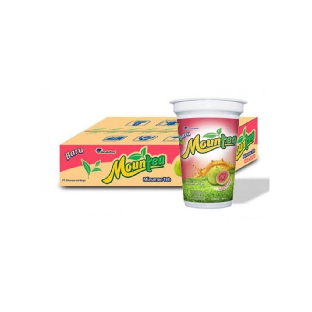 Jual MOUNTEA Minuman Teh Buah Blackcurrant / Guava DUS (isi 24 pcs ...