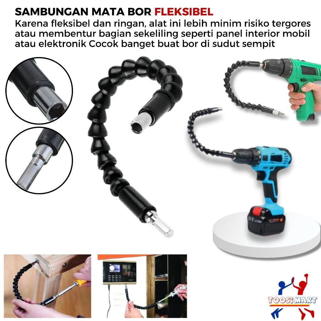 Jual Selang Fleksibel Bor Screwdriver Extension Flexible Atau Fleksibel ...