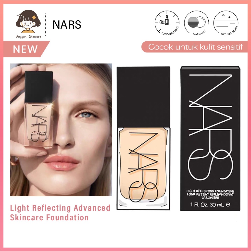 Jual Nars Foundation Light Reflecting Advanced Skincare Foundation 30ml ...