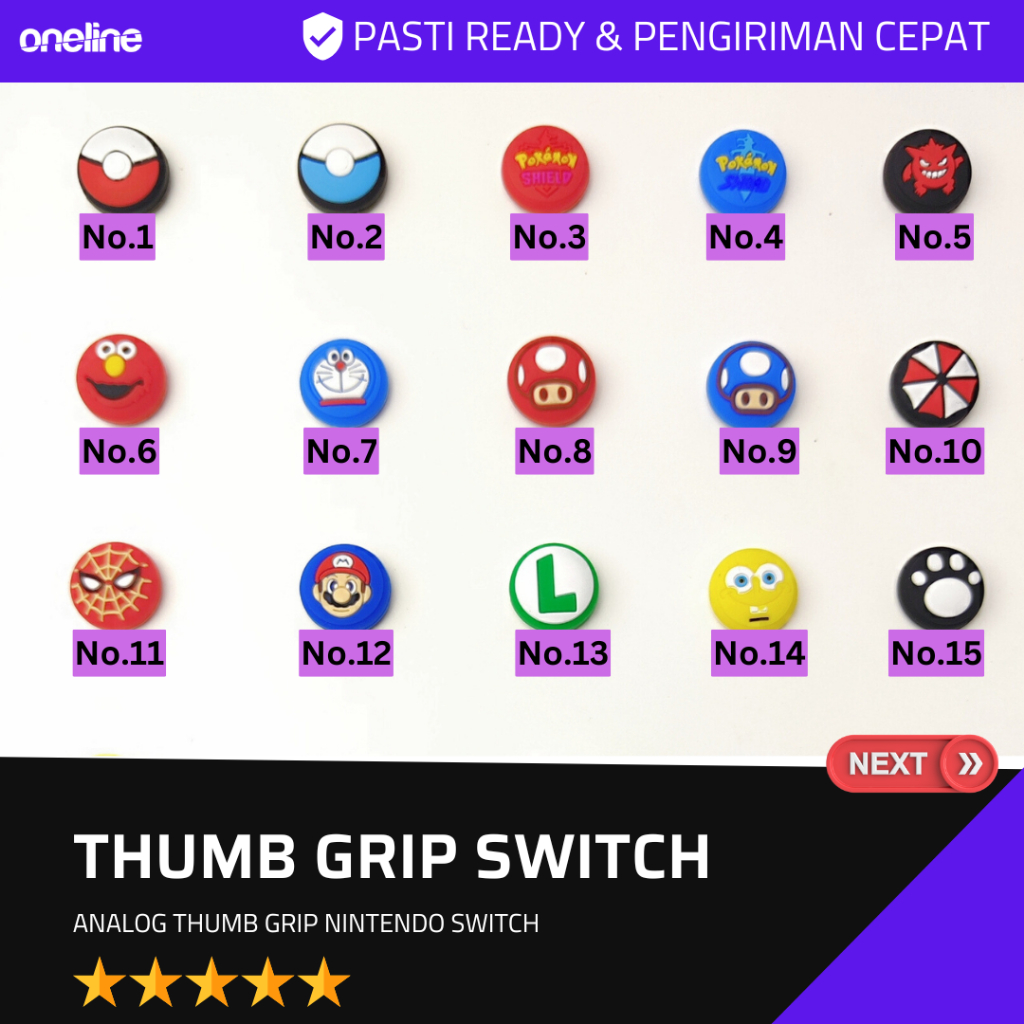 Analog Thumb Grip Nintendo Switch | Karet Silikon Stik Thumb Grip