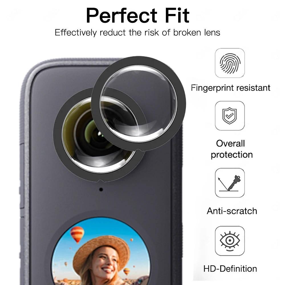 Jual Lens Guard Kaca tempered Untuk Insta360 X2 Pelindung Lensa ...