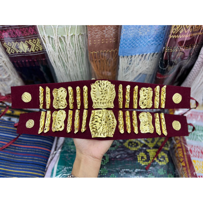 Jual Sortali Lempengan Premium Mewah Warna Marun Dan Merah Bahan Bludru ...