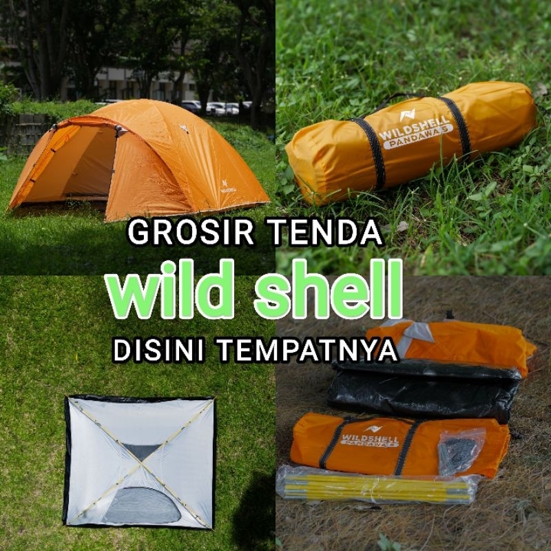 Jual tenda wild shell Pandawa 5 tenda camping kapasitas 4-5 orang ...