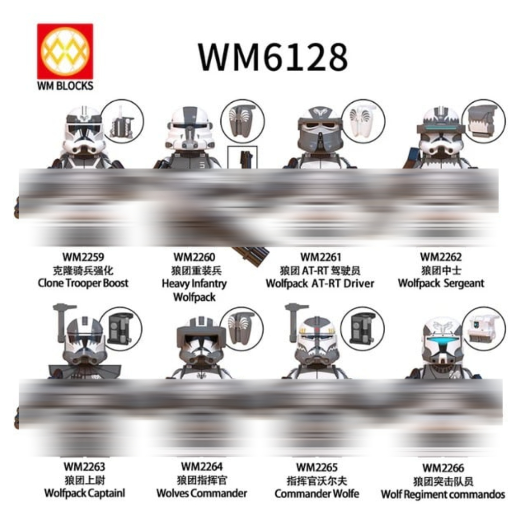 Jual WM6128 Star Wars Clone Trooper Boost Heavy Infantry Wolfpack AT-RT ...
