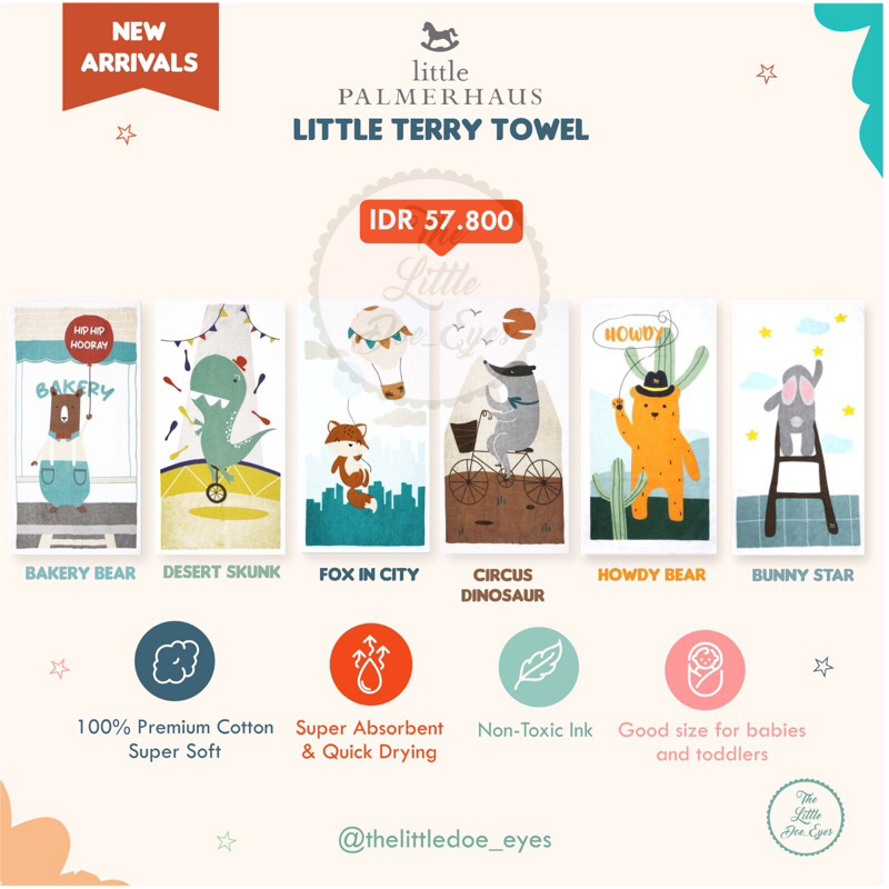 Jual Little Palmerhaus - LITTLE TERRY TOWEL | Shopee Indonesia