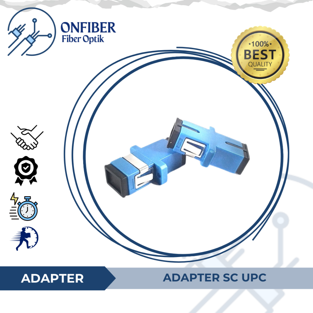 Jual ADAPTER SC UPC | Pin Barrel Biru | Sambungan Kabel Fiber Optik ...