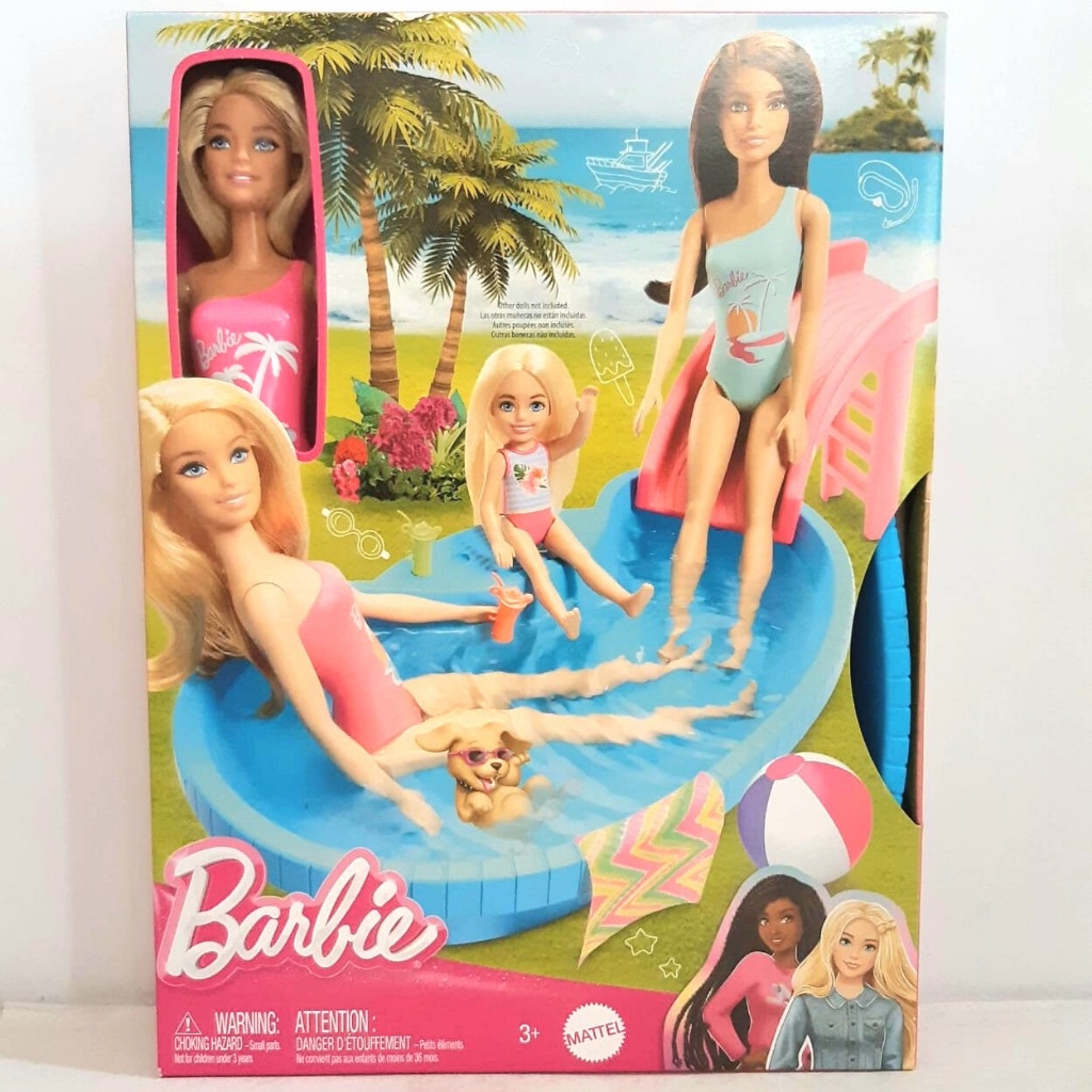 Jual Barbie Doll and Pool Playset | Shopee Indonesia
