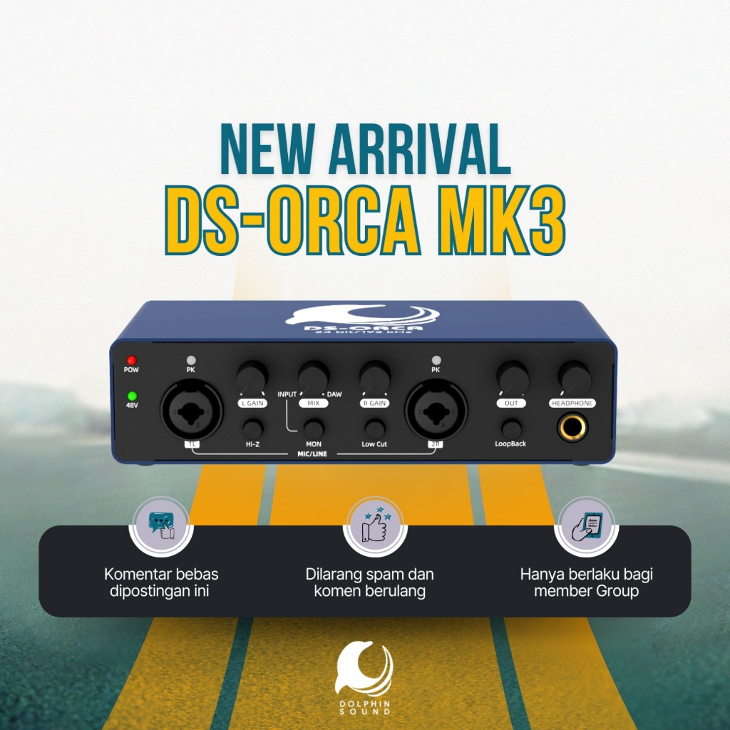 Jual SOUNDCARD RECORDING/AUDIO INTERFACE DOLPHIN SOUND DS ORCA MK2 ...