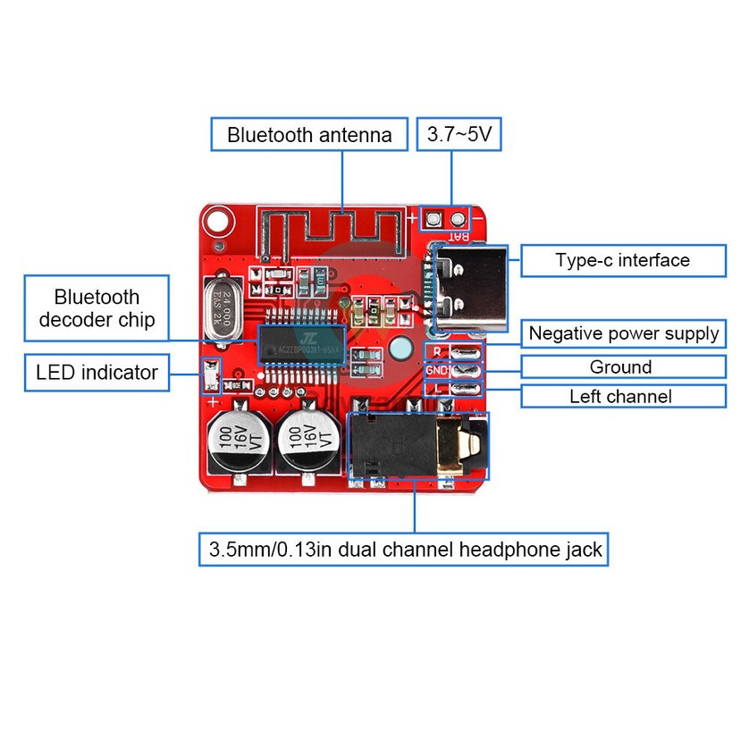 Jual Modul Bluetooth MP3 Lossless Decoder Bluetooth Audio Receiver ...