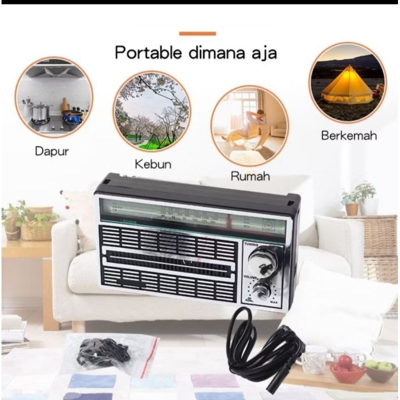 Jual radio jadul internasional F -4250 AM FM ac-dc bisa pakai baterai ...