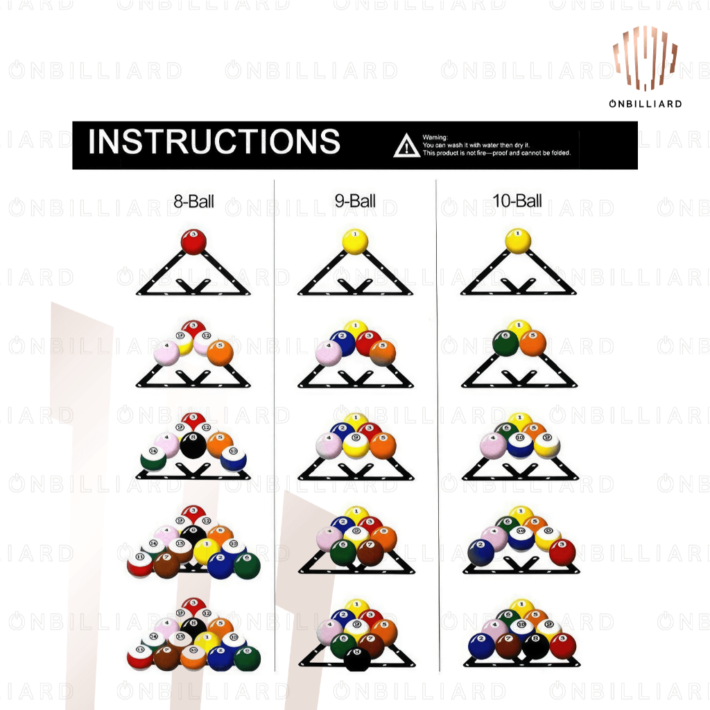 Jual Triangle Magic Ball Rack Sheet Billiard Pro Segitiga Biliar ...