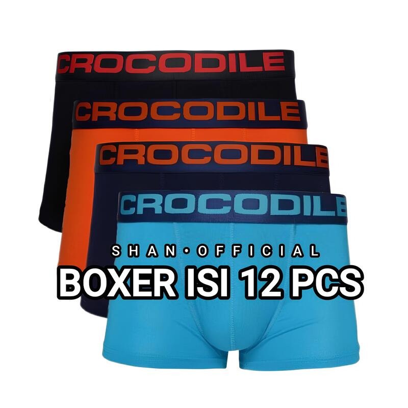 Jual Celana Dalam Pria Boxer 12PCS Underware Katun Premium Lembut ...