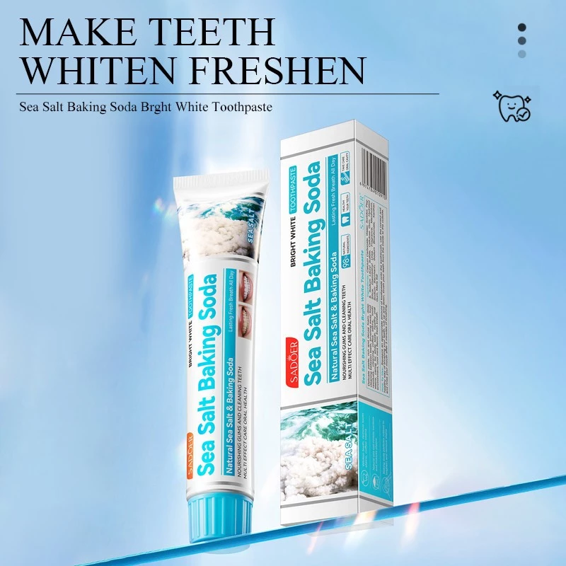 Baking Soda Pasta Gigi Pemutih Probiotik Memutihkan Gigi Kuning Penghilang Karang Gigi | AutoStock