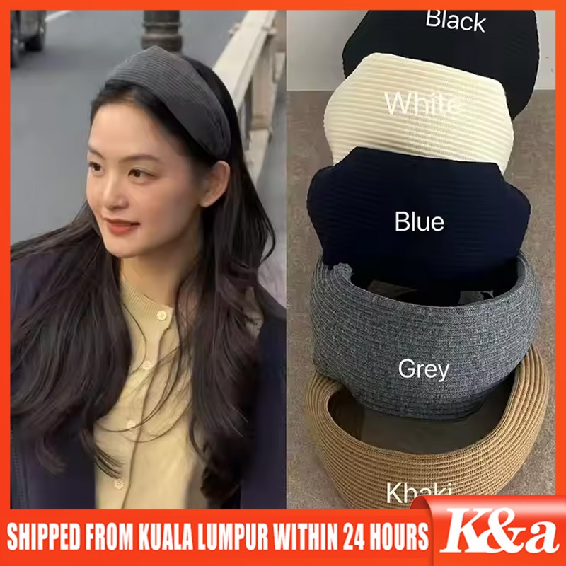Jual Knitted Jumbo Korean Head Band / Bando Korea Rajut / Bandana Besar ...