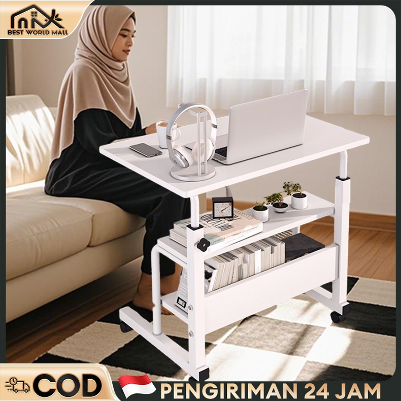 Jual Meja Laptop Roda Meja Laptop Adjustable Meja Belajar Portable Meja ...