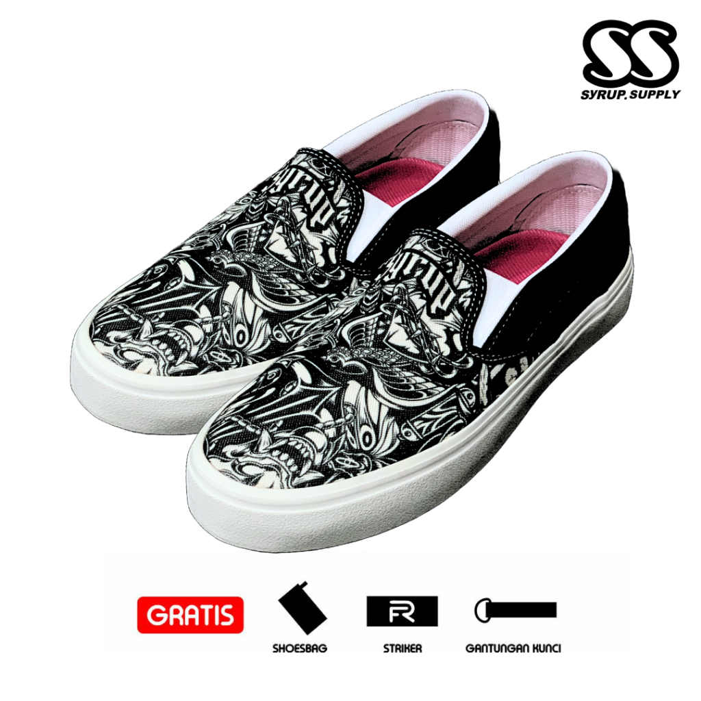 Jual SYRUP SUPPLY l NEW DISPERSO l SEPATU SLIPON MOTIF FULL PRINT l ...
