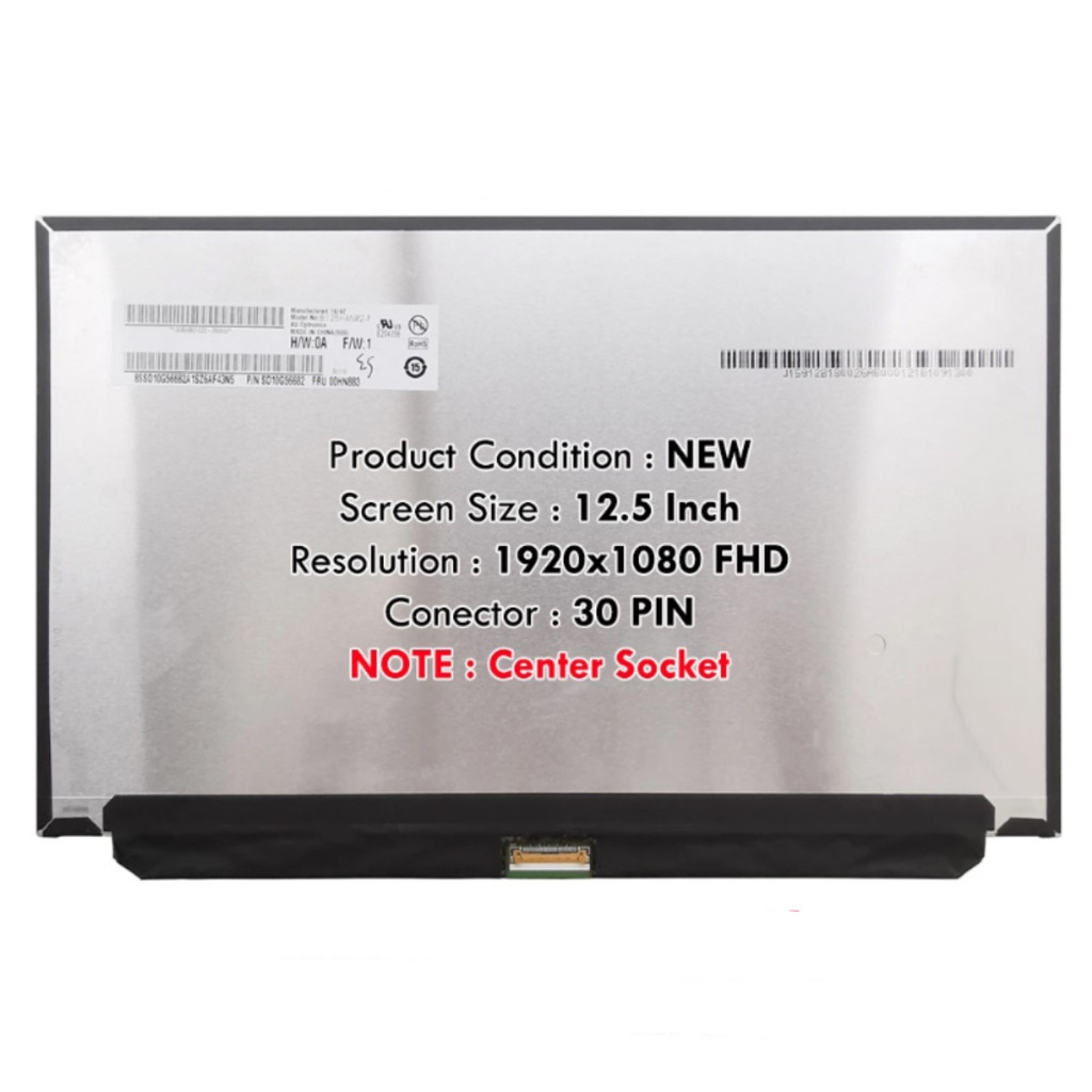 Coque Arrière LCD + Appuie-tête Inférieur Pour Lenovo ThinkPad X260 / X270 - Neuf