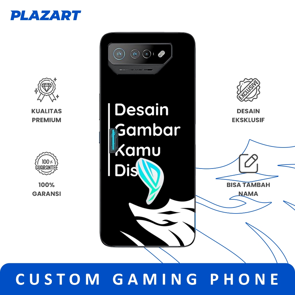 Jual Custom Case Casing HP Gaming Phone ROG 2/3/5/6/7/8 BLACKSHARK 1/2 ...