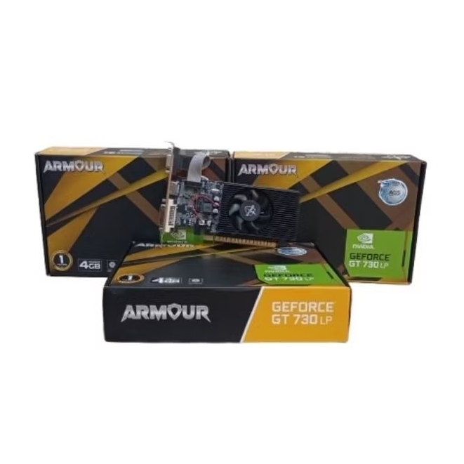 Placa De Vídeo Geforce GT 730 4GB DDR3 128Bits Com Kit Low Profile Pa730gt12804d3 Pcyes