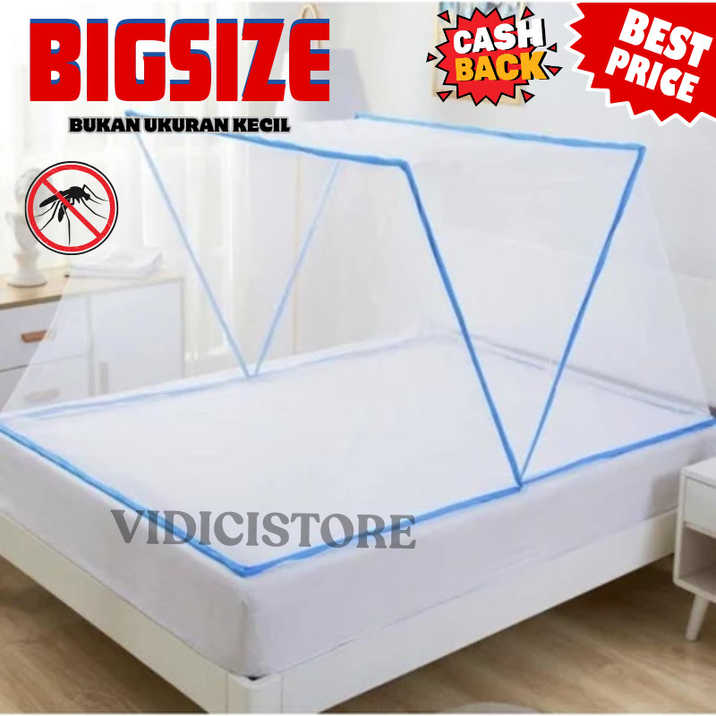 Jual Kelambu Anak / Kelambu Tempat Tidur Lipat Persegi UKURAN 180x190cm