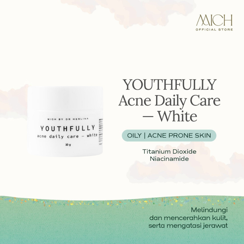 Jual MICH YOUTHFULLY Acne Daily Care with SPF 30 10gr - Cream Siang ...