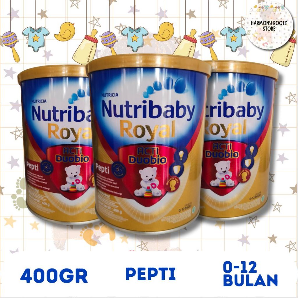 Jual susu formula bayi NUTRICIA NUTRIBABY ROYAL ACTI DUOBIO PEPTI 400g ...