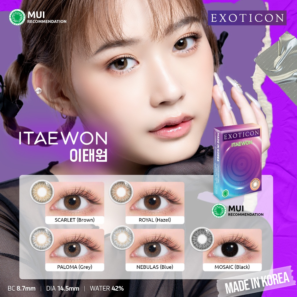 Jual Exoticon Softlens Itaewon Series Scarlet | Paloma | Nebulas ...