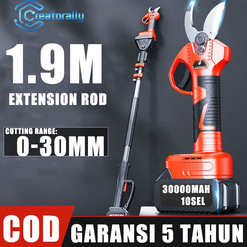 Jual CREATORALLY Gunting dahan dan ranting panjang listrik Brushless ...