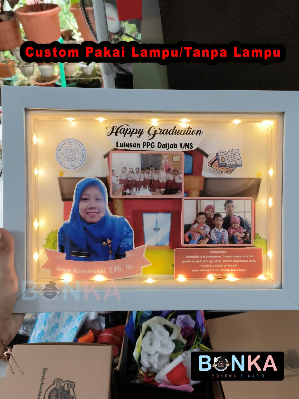 Jual Kado untuk Wali Kelas Hadiah Guru Kelulusan Sekolah Frame Custom ...