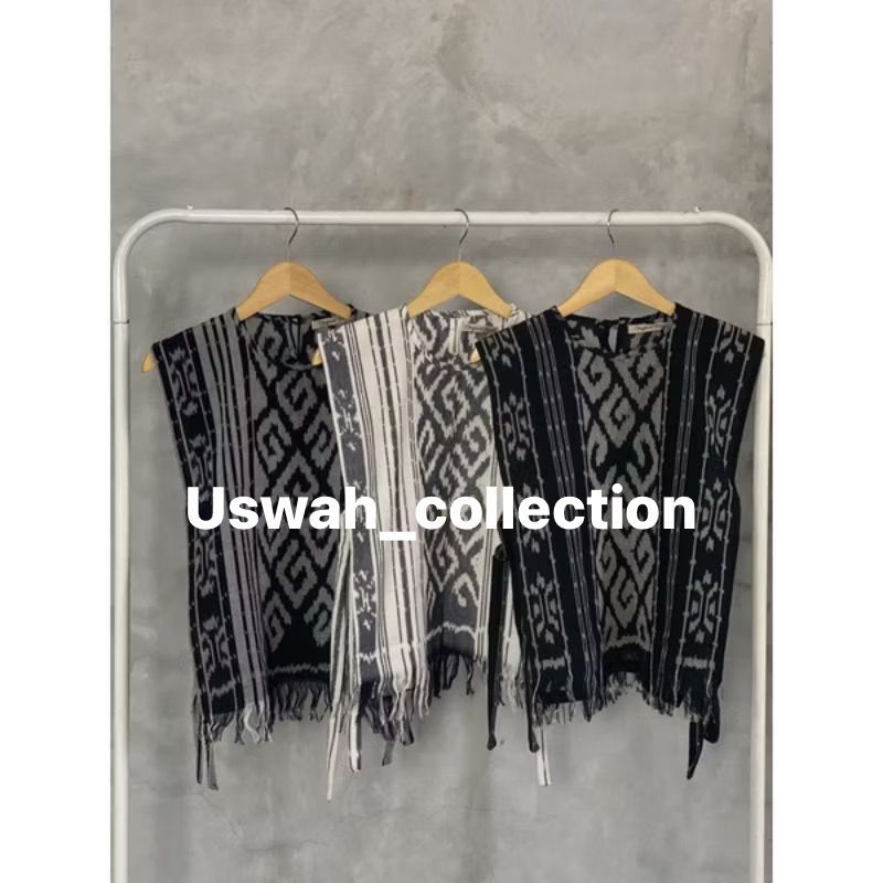 Jual ROMPI TENUN ETNIK - VEST TENUN MODERN - VEST BATIK MODERN | Shopee ...