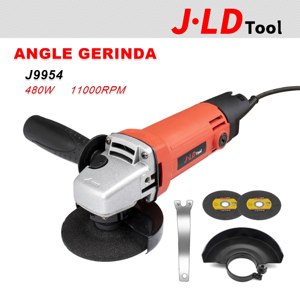 Jual 【Ready】JLD Angle Grinder Gerinda 480w Mesin Gerinda Tangan Murah 4 ...