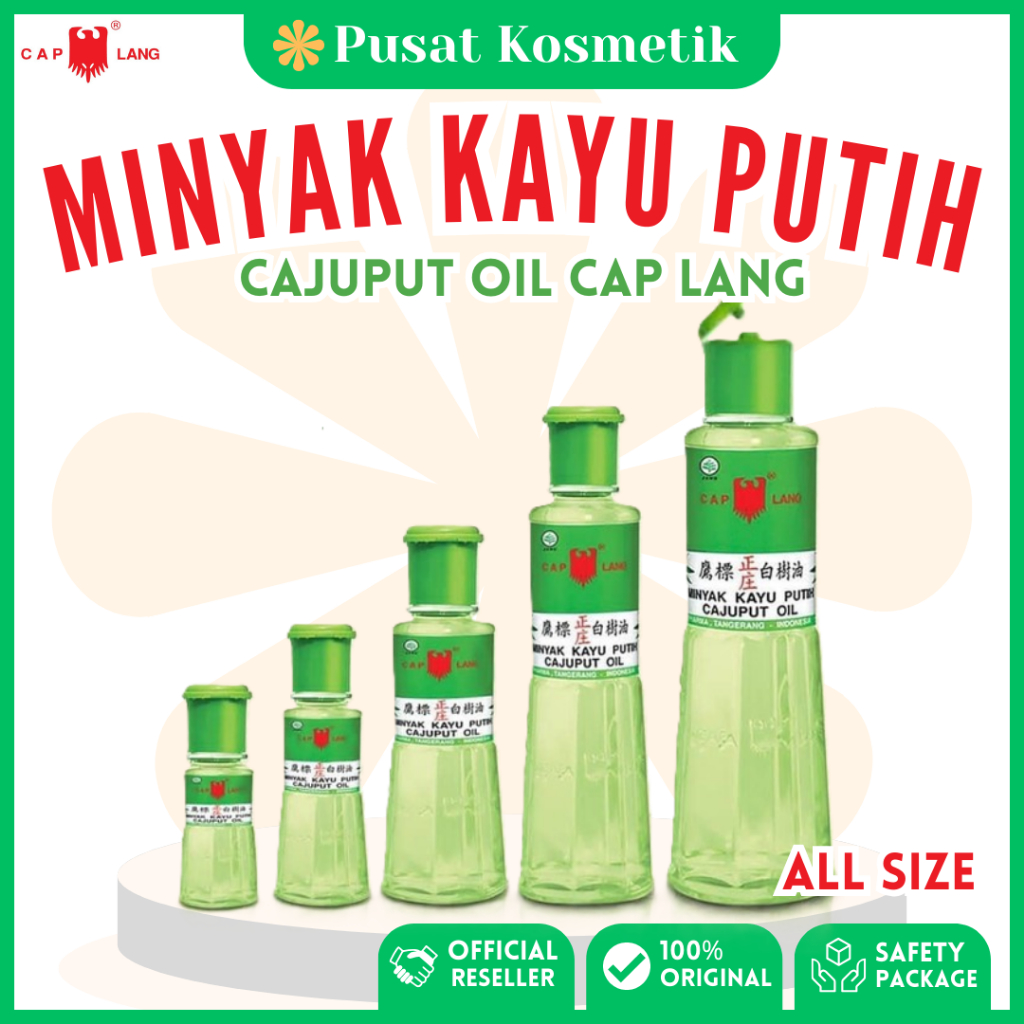 Jual CAP LANG Minyak Kayu Putih | Cajuput Oil Original, Minyak Serba ...
