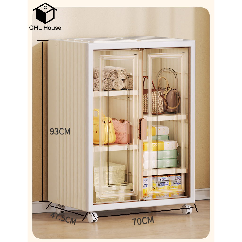 Jual CHL House Lemari Pakaian 4sel Lemari Baju Wardrobe Pintu ...