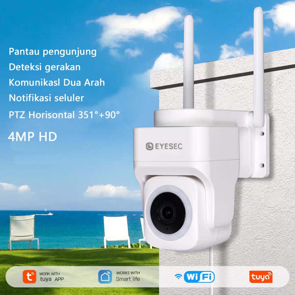 Jual eyesec cctv outdoor kamera cctv CCTV WiFi jarak jauh lewat HP ...