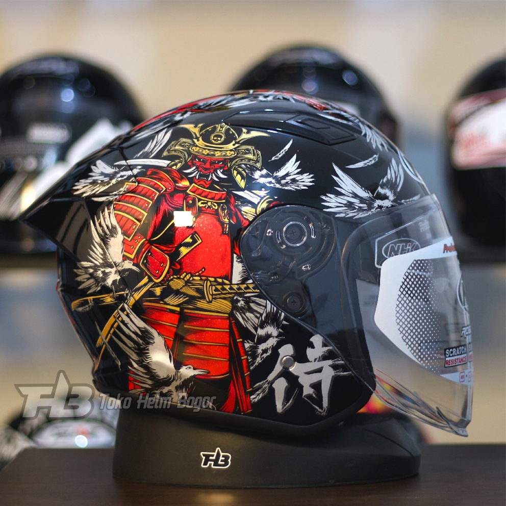 Jual NHK HELM R1 MAX | KABUTO | HELM HALF FACE DOUBLE VISOR | Shopee ...