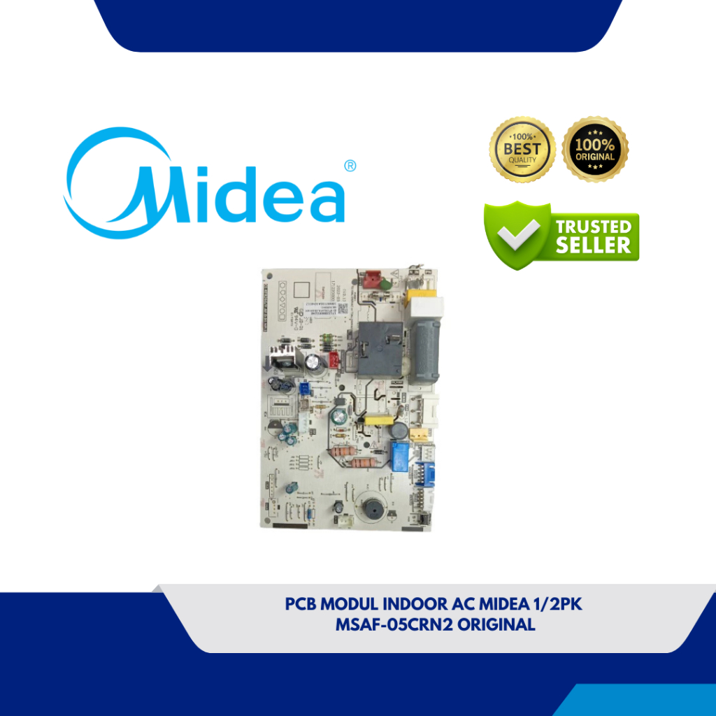 Jual PCB MODUL INDOOR AC MIDEA 1/2PK MSAF-05CRN2 ORIGINAL | Shopee ...