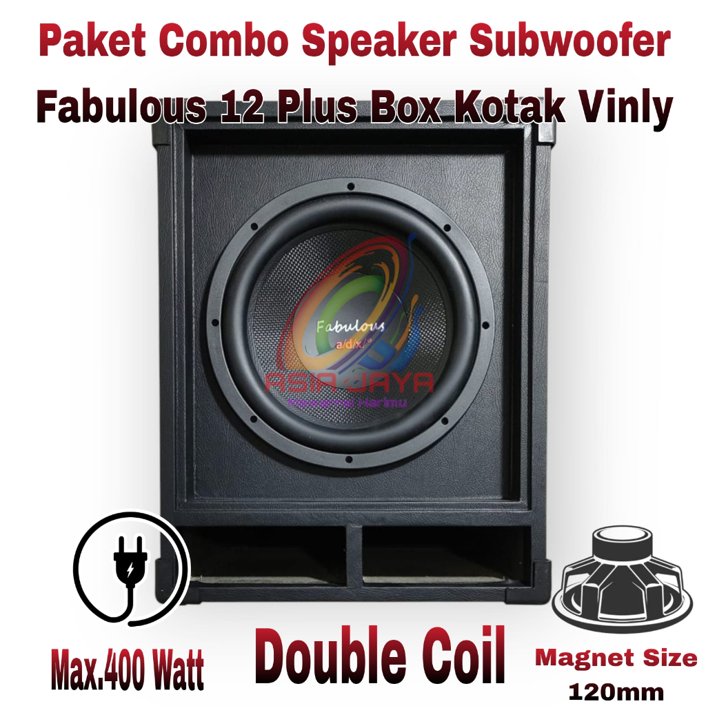 Jual Paket Combo Speaker Subwoofer ADX Fabulous 12 inch Double Coil ...