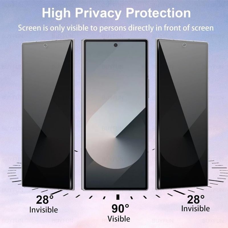Jual Gennext Tempered Glass Privacy Anti Spy Full Glue Samsung Galaxy Z ...