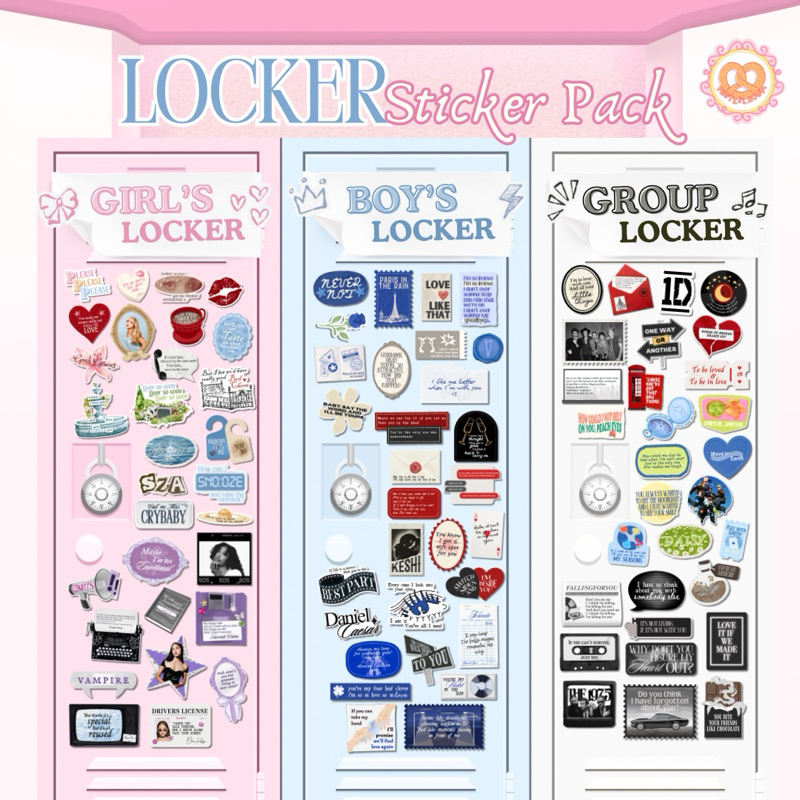 Jual LOCKER Sticker Pack (GIRL’S, BOY’S, GROUP) | Shopee Indonesia